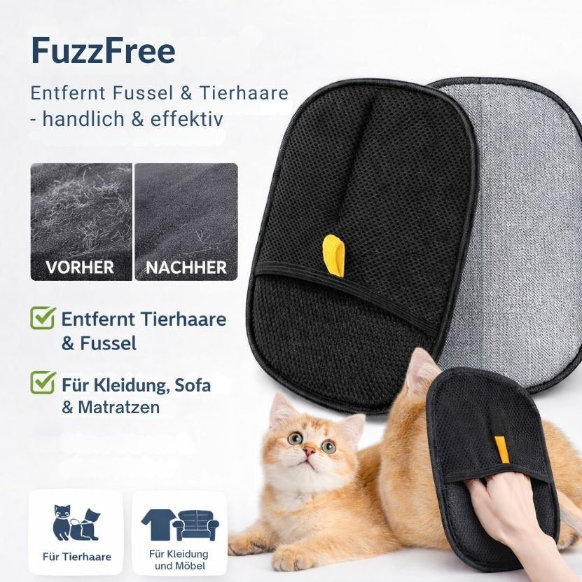 FuzzFree – Wiederverwendbarer Tierhaar- & Fusselentferner