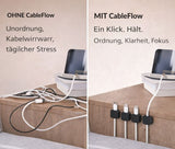 CableFlow – Selbstklebendes Kabelmanagement für Ordnung im Homeoffice
