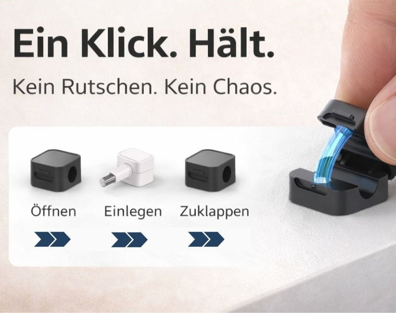 CableFlow – Selbstklebendes Kabelmanagement für Ordnung im Homeoffice