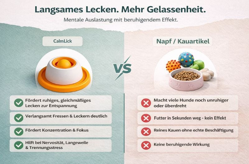 CalmLick – Das beruhigende Leckspielzeug für entspannte Hunde