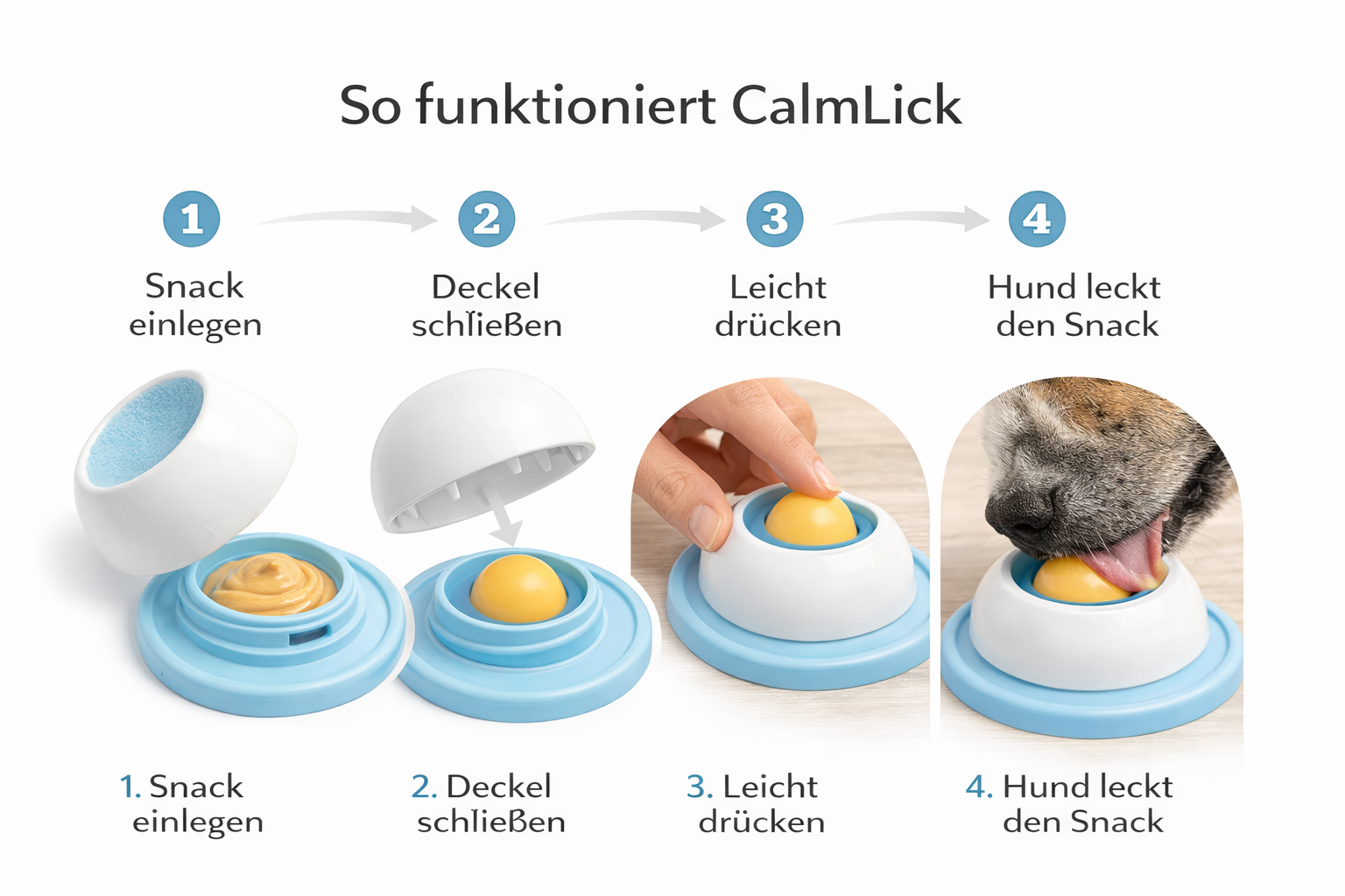 CalmLick – Das beruhigende Leckspielzeug für entspannte Hunde